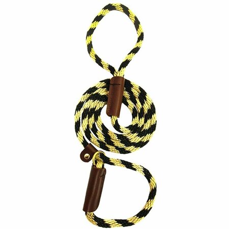 DOMESTICATED SUPPLIES Solid Round 0.38 in. Braided Rope Lead with Slip, Green DO3000264